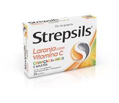 Strepsils Laranja com Vitamina C, 0,6/ 1,2 mg x 24