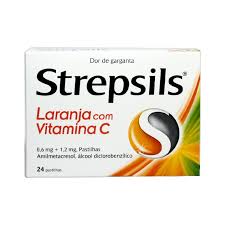 Strepsils Laranja com Vitamina C, 0,6/ 1,2 mg x 36 pst