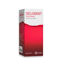 Diclodent 0,074 % Solução Bucal, 0,74mg/mL 100mL x 1 sol bucal frasco