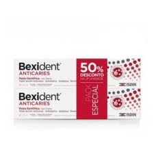 Bexident Anticaries Duo Pasta dentífrica 2 x 75 ml com Desconto de 50% na 2ª Embalagem
