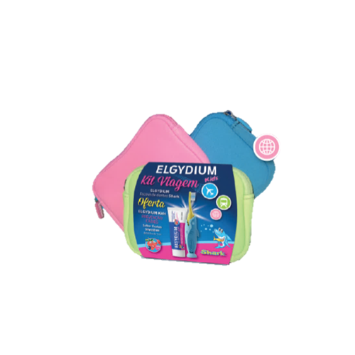 Elgydium Infantil Kit Viagem Kids+Esc Shark