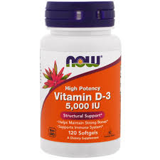 Now Vitamin D3 5000UI 120caps