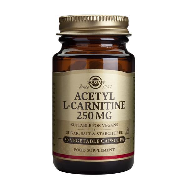 Solgar Acetyl L Carnitine 250mg 30caps