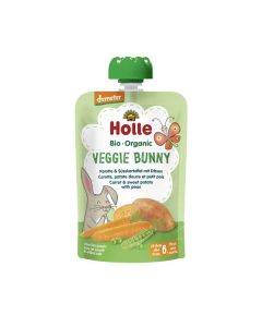 Holle bio Veggie Bunny Cen+batdoce+ervilha 100g